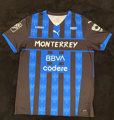 Men’s Monterrey Rayados Alternate Jersey 2022 Black/Blue By PUMA  Size  XL NWT • $59.99