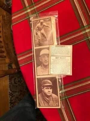 W-517 Sports Card Set W/ 63 Pre-War Hall Of Fame Baseball Cards  • $9.99