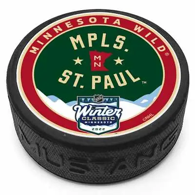 2022 Winter Classic 3d Textured Minnesota Wild Jersey Logo Hockey Puck - New • $13.95