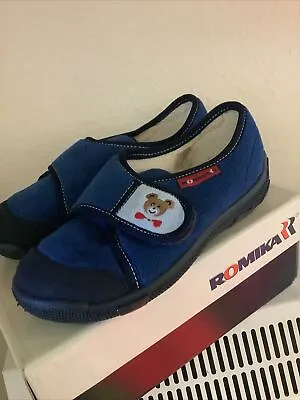 Boys Blue Romika Slippers Size 26 Rrp £14.99 • £8