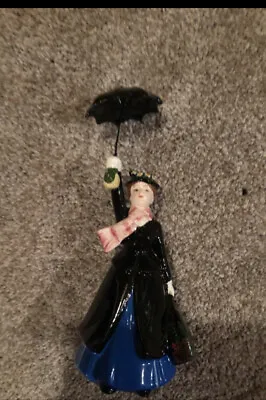Mary Poppins Umbrella Figurine Vintage Disney Souvenir Ceramic • $42.75