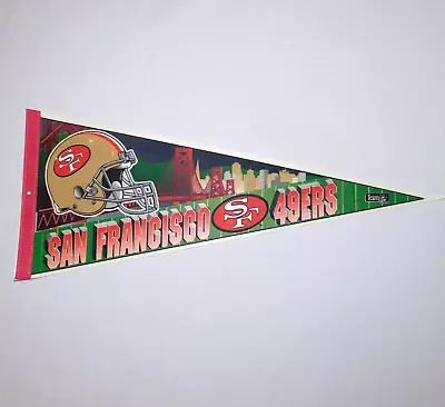 Vintage 1990s SAN FRANCISCO 49ERS NFL Football 30 X 12 WinCraft Sports Pennant • $12.88