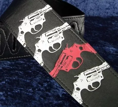Rebel Guitar Strap Guns - .357 Magnum - You Feel Lucky Punk • $10
