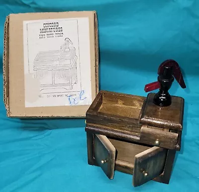 Concord Miniatures Vintage Wood Sink With Hand Pump Cabinet New In Box Dollhouse • $27.59