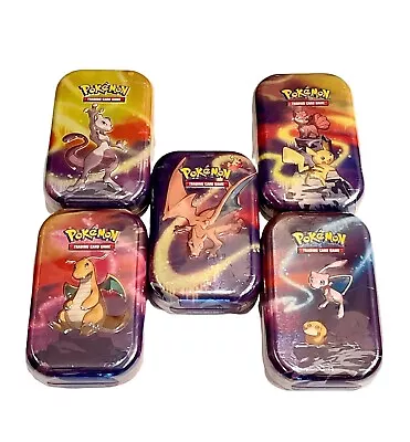 $85 • Buy Pokemon Kanto Power (K19) Tins - Set Of 5 NEW SEALED