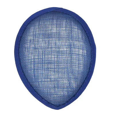 Royal Blue Teardrop Sinamay Fascinator Hat Base Millinery Making Supply 13cm • £3.40