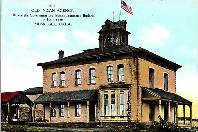 Old Indian Agency Muskogee Oklahoma - Postcard • $6.98