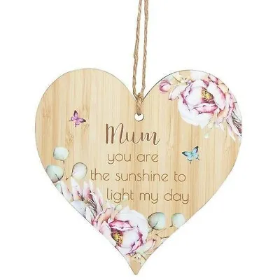 Mum You Are The Sunshine To Light My Day Wooden Hanging Plaque Mums Mum Gift • £4.95