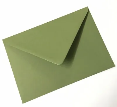 Premium Vintage Sage Green C6 A6 (114x162mm) Gummed Invitation Envelopes 135gsm • £1.95