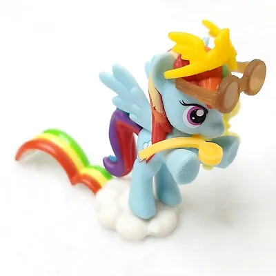 2015 My Little Pony 2  Rainbow Dash Cloud Stand Trophy Glasses Figure Hasbro • $4.50