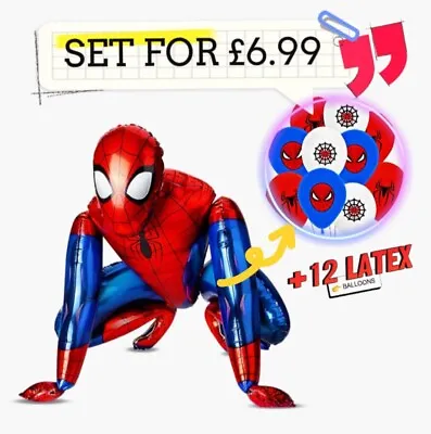 3D BATMAN SPIDER-MAN IRON MAN Foil Balloons Kids Birthday Party Decoration • £2.99