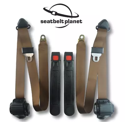 Seat Belt Kit For Jeep Cherokee 1976-1979 Driver Passenger Offroad Black Gray • $236.95