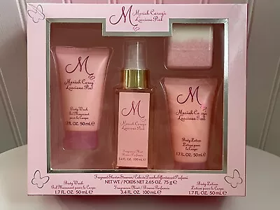 Mariah Carey LUSCIOUS PINK Spray Mist Lotion Body Wash Fizz Perfume 4pc Gift Set • $34.99