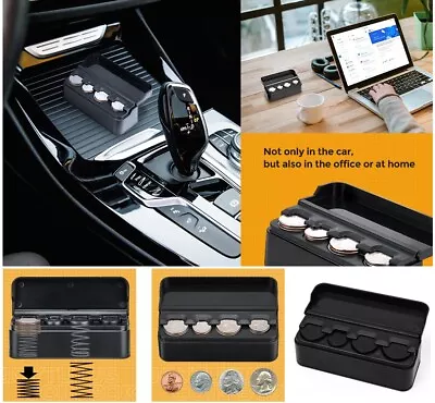 2x Universal Coin Holder For Car Change Organizer For Car Trucks Accessories • $9.35