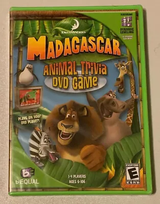 Madagascar: Animal Trivia DVD Game (PC 2005) New Free Shipping • $9.45