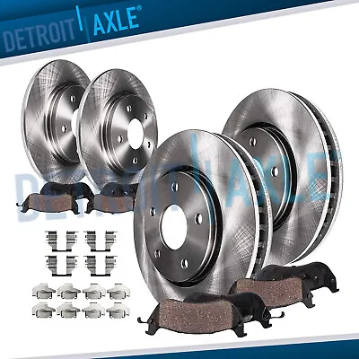 Front Rear Rotors Ceramic Brake Pads For Chrysler Town & Country Grand Caravan • $136.53