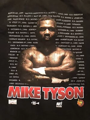 Vintage Shirt Circa 1995 Iron Mike Tyson Vs Peter McNeeley • $225