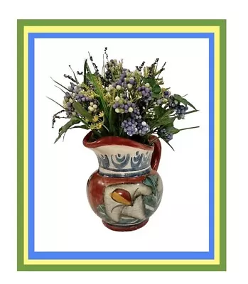 10  Mexican Talavera Calla Lily Pottery With Artificial Greenery • $29