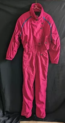 Vintage Boulder Gear Retro Pink Snow Ski Snowboarding Suit Womens 10 READ • $48.50