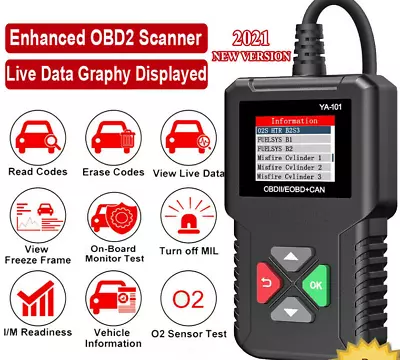 YA101 OBD2 Car Scanner Code Reader Diagnostic Tool Engine Light For Mazda • $55.99