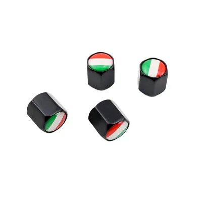 £8.39 • Buy 4X Car Auto Wheel Nut Tire Tyre Valve Cap Cover Trim Italy IT Flag Badge Emblem