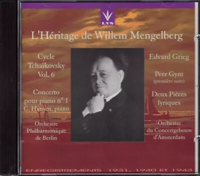 L'Heritage De Willem Mengelberg - Cycle Tchaikovsky Vol. 6 Grieg CD New Sealed • $20