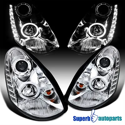 Fits 2005-2006 Infiniti G35 4D Sedan LED Halo Projector Headlights Lamps • $216.98