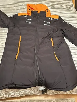 McLaren F1 Team Longline PADDED JACKET TU6618 LARGE Unisex Thermolite Castore L • $99