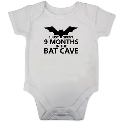 £9.45 • Buy I Just Spent 9 Months In The Bat Cave Babygrow / Baby Vest(Batman Inspired Gift)