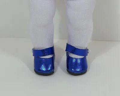 DK (Dark) BLUE Metallic Doll Shoes For 8 Vogue  VINTAGE  Ginny (Debs*) • $12.59