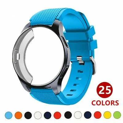 $14.99 • Buy Protector Case + Silicone Sport Band Strap For Samsung Galaxy Watch 46mm SM-R800