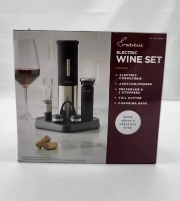 Rabbit Electric Wine Opener Set • $25.99