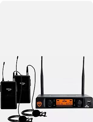 Nady DW-22 LT 24 Bit Digital Dual Lapel Wireless Microphone System • $165