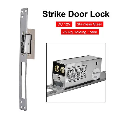 £27.90 • Buy DC 12V Stainless Steel Electric Strike Lock For Door Entry Access Control System