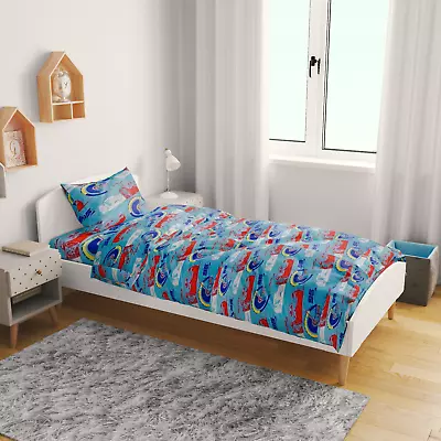 £11.99 • Buy Disney Cars Single Duvet Cover Soft Pillowcase Set Kids Quilt Bedding Baby Child
