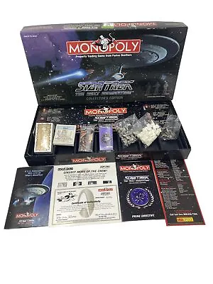 Star Trek The Next Generation Collector Ed 1998 Monopoly Game New Open Box Read • $37.99