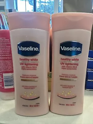 Vaseline Healthy White UV Lightening Body Lotion 400ml 13.53 Oz. Ships FAST X2 • $25