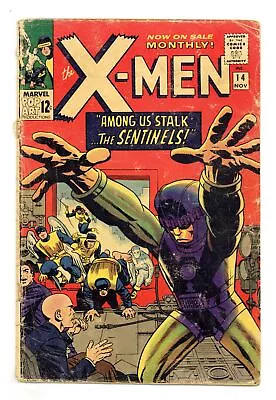 Uncanny X-Men #14 FR 1.0 1965 1st App. Sentinels • $230