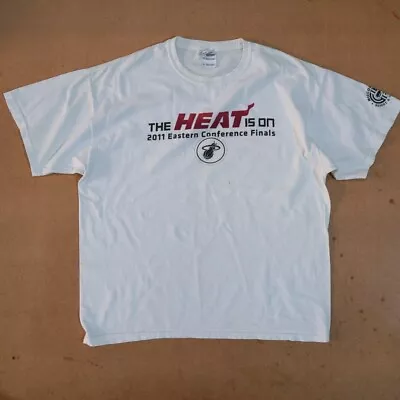 Vintage Miami Heat Play Off 2011 Tshirt XL - Basketball NBA • £12