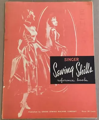 VG Paperback Vintage 1954 Singer Sewing Skills Reference Book • $8.95