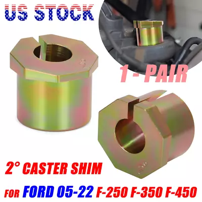 2° Caster Shim Set For 2005-2022 Ford F-250 F-350 F-450 Adjustability Fix Camber • $52.99