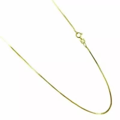 14K Yellow Gold Chain Necklace Box Rope Cuban Figaro 16  18  20  22  24  30'' • $84.99