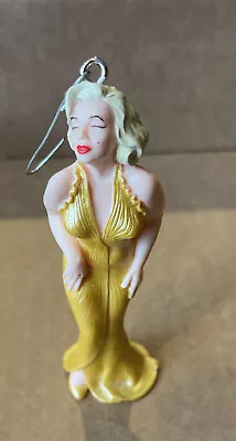 Marilyn Monroe Christmas Ornament PVC Gold Dress 1990 Gentlemen Prefer Blondes • $9.50