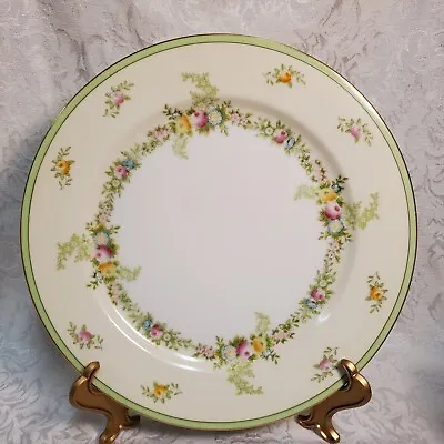 Meito Malta Green On Cream - Dinner Plate - Great Condition  • $11