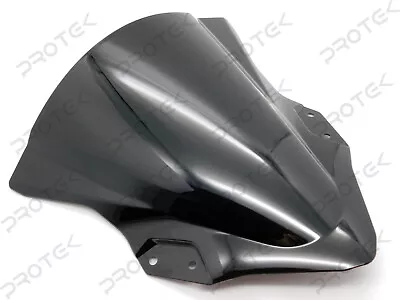 ABS Black Double Bubble Windscreen Windshield For 2018-2024 Kawasaki Ninja 400 • $29.95