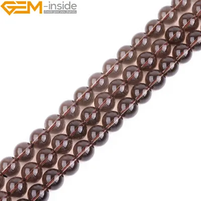 Natural Brown Smoky Quartz Crystal Stone Loose Beads For Jewelry Making 15  Gift • $9.01