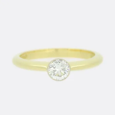Diamond Engagement Ring Mappin & Webb 0.30 Carat Diamond Solitaire Ring Platinum • £775