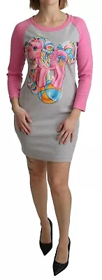 MOSCHINO COUTURE Dress Sweater Gray My Little Pony Top IT38 / US4 / XS RRP $740 • $199.50