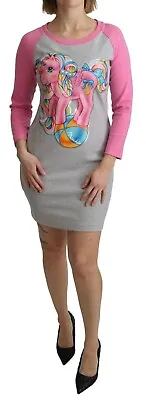 MOSCHINO COUTURE Dress Sweater Gray My Little Pony Top IT42 / US8 / M RRP $740 • $199.50