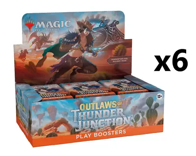 SEALED CASE! 6x Play Booster Box Outlaws Of Thunder Junction OTJ MTG • $745.99